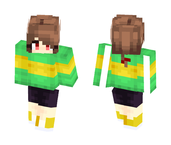 Chara - [Undertale Character] ~ PBP - Female Minecraft Skins - image 1