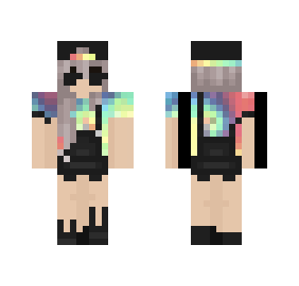tie dye :^) - Female Minecraft Skins - image 2