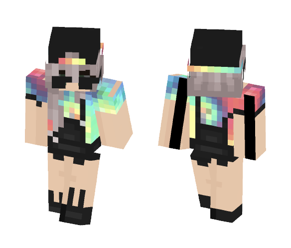 tie dye :^) - Female Minecraft Skins - image 1