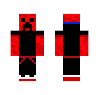 Cool Red Creeper - Male Minecraft Skins - image 2