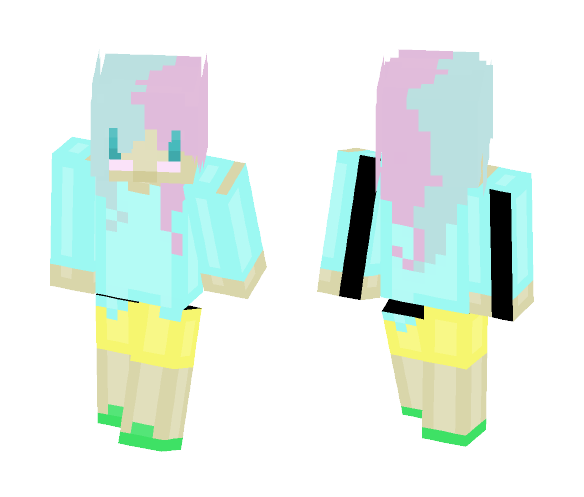 Download Free Cotton Candy Girl Skin for Minecraft image 1 Cotton Candy Girl - Girl Minecraft Skins - image 1