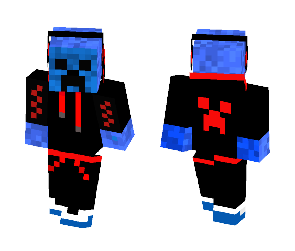 Cool Blue Creeper - Male Minecraft Skins - image 1