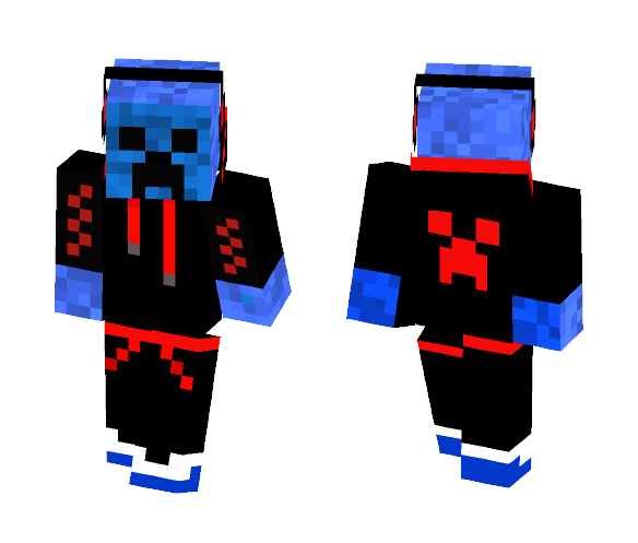 Cool Blue Creeper - Male Minecraft Skins - image 1