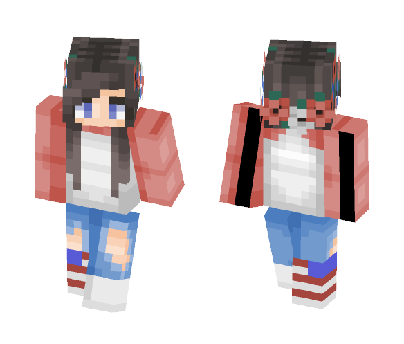 fourth of july (kill me pls) - Female Minecraft Skins - image 1