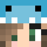 Dino Girl//Blue - Female Minecraft Skins - image 3