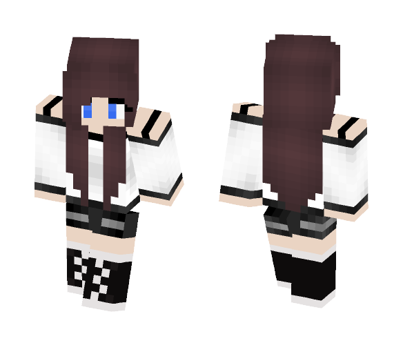 [Autumn] Brown Hair Girl - Color Haired Girls Minecraft Skins - image 1