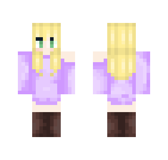 Pastel Purple Sweater Dress