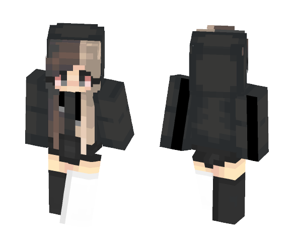 Hooded version. // trashyy - Female Minecraft Skins - image 1