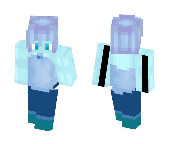 blue akoya pearl fixed hair mistake - Interchangeable Minecraft Skins - image 1
