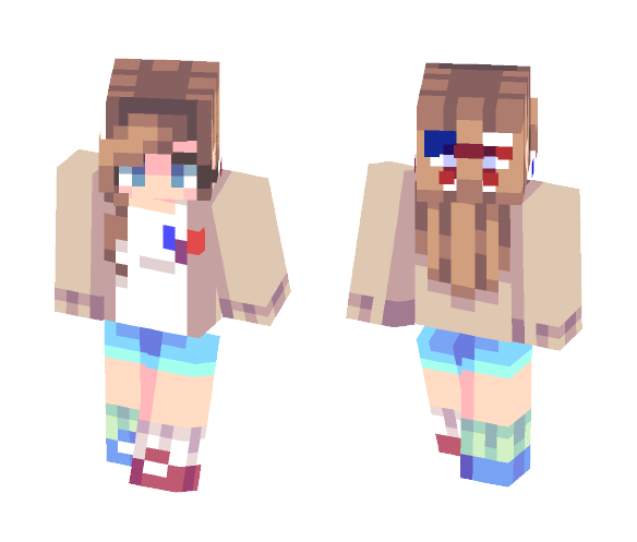 July 4th | Leaving // lazy skin - Female Minecraft Skins - image 1