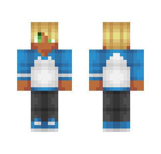 Blue Blonde Boy Skin