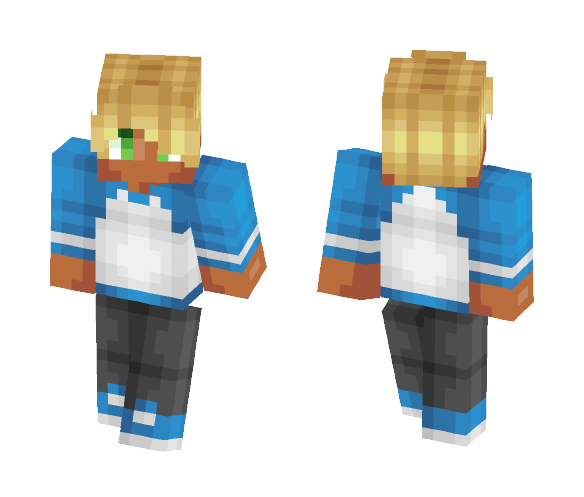 Blue Blonde Boy Skin - Boy Minecraft Skins - image 1