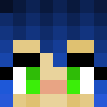 Girl Blue Hair Happy - Color Haired Girls Minecraft Skins - image 3