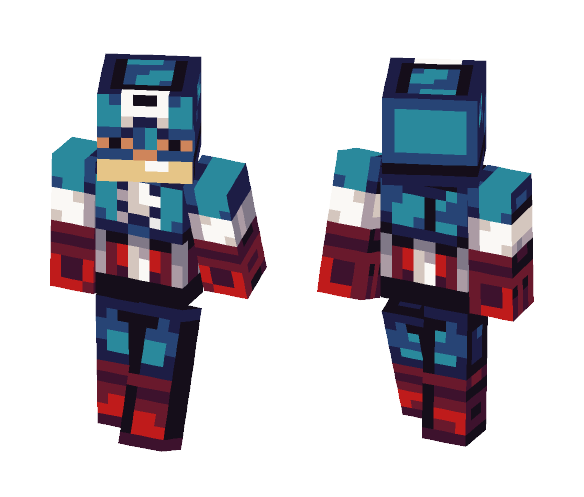 Captian America - Male Minecraft Skins - image 1