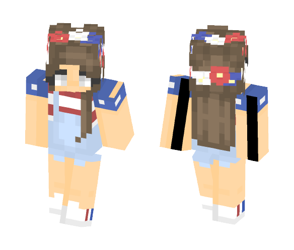 Download Free Happy (early) 4th of July! (MURICA) Skin for Minecraft image 1 Happy (early) 4th of July! (MURICA) - Female Minecraft Skins - image 1