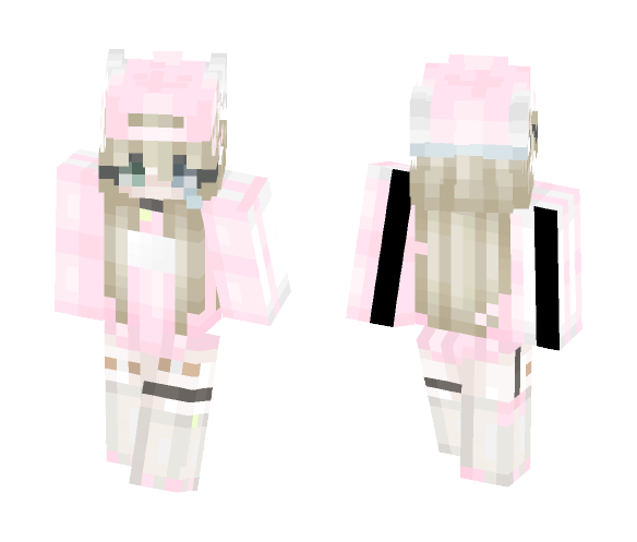 Pastel Kitten Girl - Girl Minecraft Skins - image 1