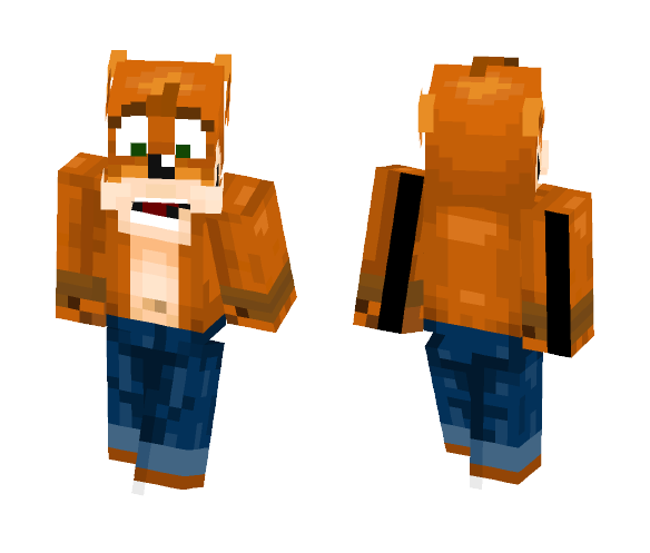 Crash Bandicoot (request) - Male Minecraft Skins - image 1