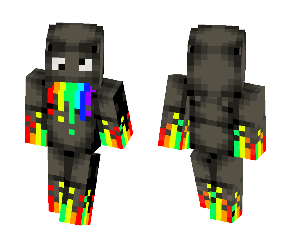 Just Rainbow Derp - Male Minecraft Skins - image 1
