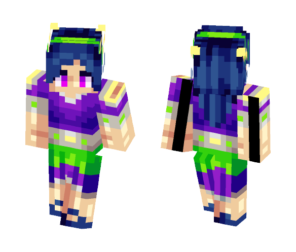 Neon Night - Female Minecraft Skins - image 1