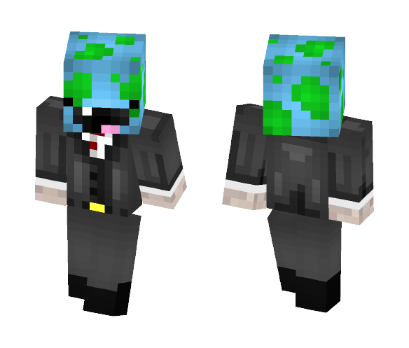 Pug in Suit with Derpy World Mask - Interchangeable Minecraft Skins - image 1