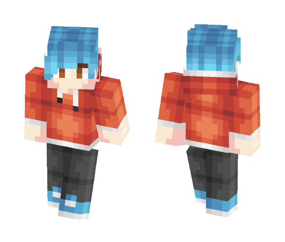 Cool Blue Dude Skin - Male Minecraft Skins - image 1