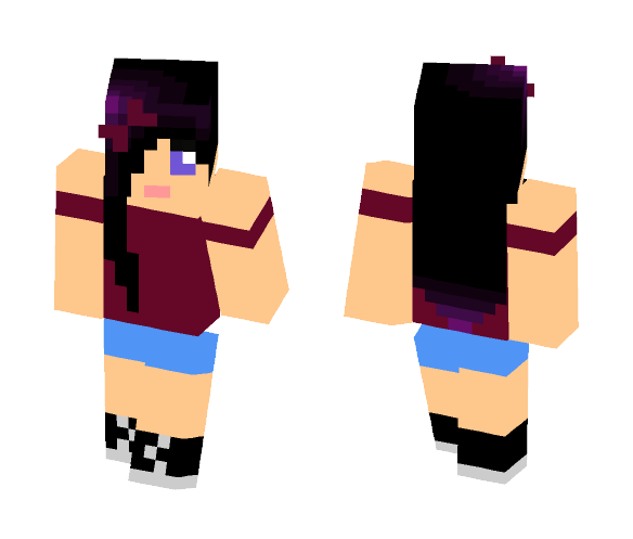 Download Free Cute Goth Girl Skin for Minecraft image 1 Cute Goth Girl - Cute Girls Minecraft Skins - image 1