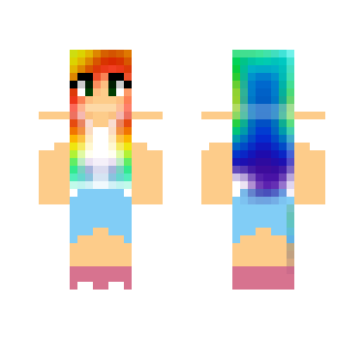 Rainbow Hair Girl