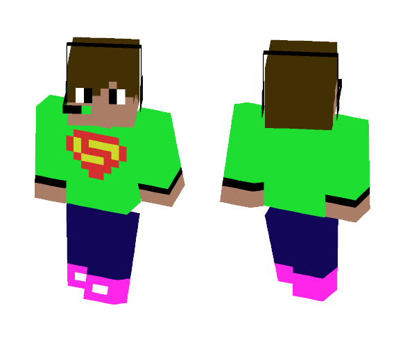 Gaming Dude (Neon Green Shirt) - Male Minecraft Skins - image 1