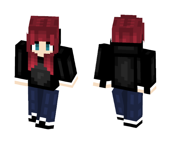 Red-Head Hoodie - Female Minecraft Skins - image 1