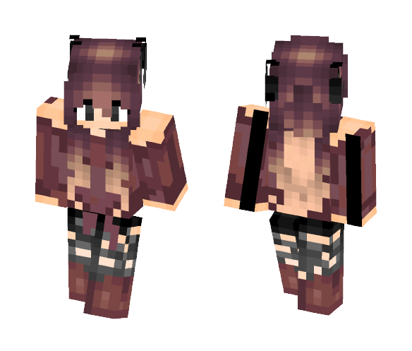 Download Free Wolf girl Skin for Minecraft image 1 Wolf girl - Girl Minecraft Skins - image 1