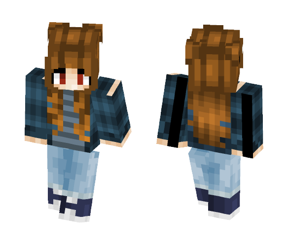 Download Free Casual Brunette Skin for Minecraft image 1 Casual Brunette - Female Minecraft Skins - image 1
