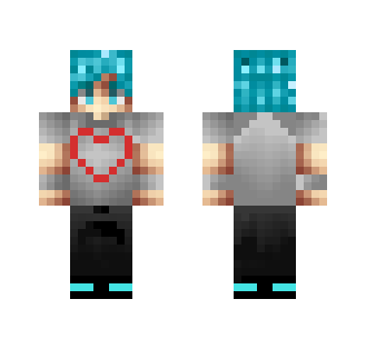 Frozen Guy With Loving Heart - Male Minecraft Skins - image 2