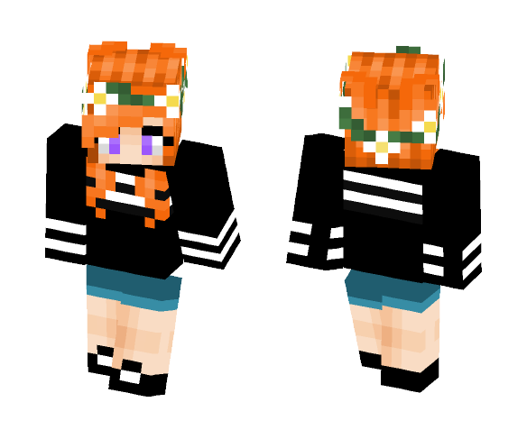 Download Free Flower Girl Skin for Minecraft image 1 Flower Girl - Girl Minecraft Skins - image 1