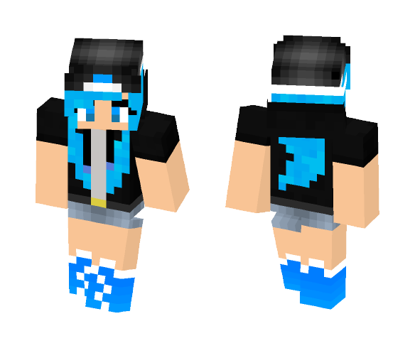 Download Free Madison Lee Raven (Minderia) Skin for Minecraft image 1 Madison Lee Raven (Minderia) - Female Minecraft Skins - image 1
