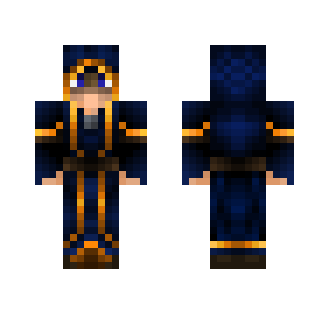 Blue Cloacked Figure - Male Minecraft Skins - image 2