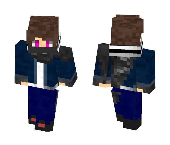 Teen Boy With Ninja Cloak - Boy Minecraft Skins - image 1