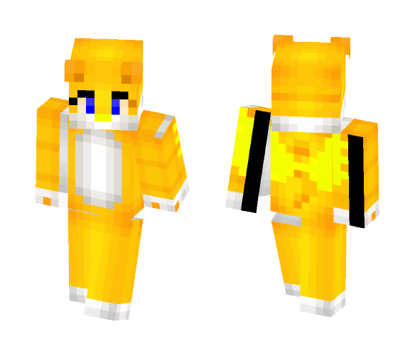 Flying Golden Tiger Girl - Girl Minecraft Skins - image 1