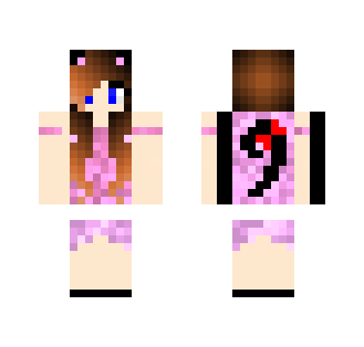 Cat Girl With pink dress