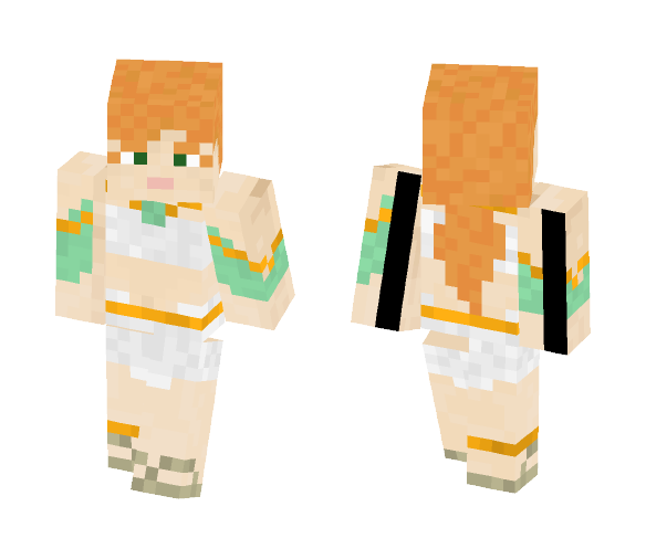 Download Free An Ancient Greek version of Alex Skin for Minecraft image 1 An Ancient Greek version of Alex - Female Minecraft Skins - image 1