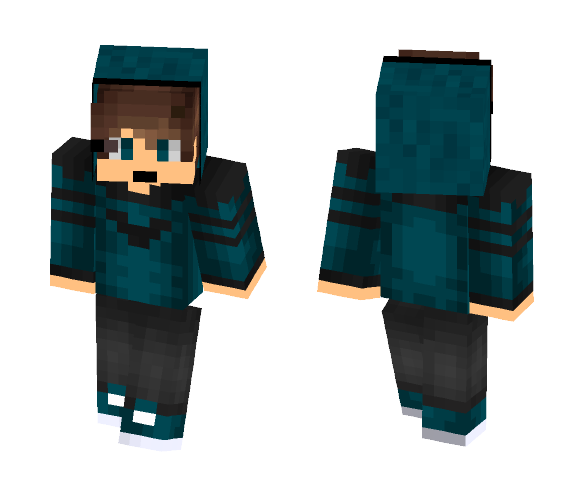 Download Free Blue hoody boy 2.0 (Vince4U) Skin for Minecraft image 1 Blue hoody boy 2.0 (Vince4U) - Boy Minecraft Skins - image 1