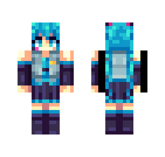 Hatune Miku [REMAKE] - Female Minecraft Skins - image 2