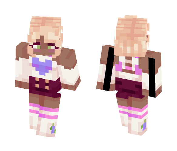 Violet Roses - Female Minecraft Skins - image 1