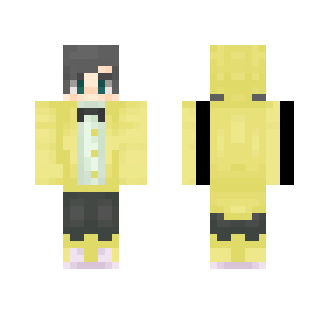 yellow suit