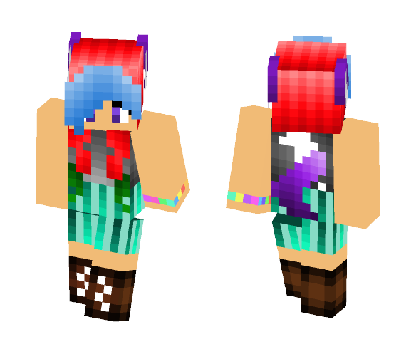 Download Free Werewolf Girl Skin for Minecraft image 1 Werewolf Girl - Girl Minecraft Skins - image 1