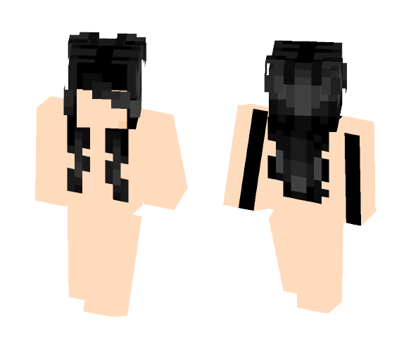 Hair|Black - Female Minecraft Skins - image 1