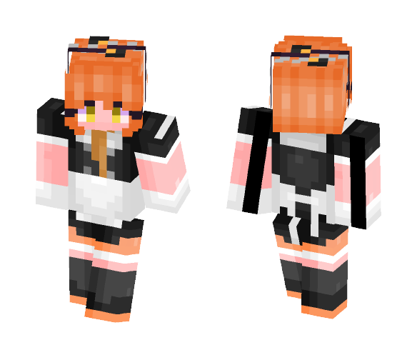 Cafe Maid Rin UR - LLSIF - Female Minecraft Skins - image 1