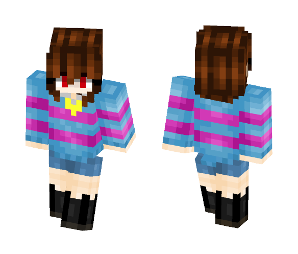Genocide Frisk - Interchangeable Minecraft Skins - image 1
