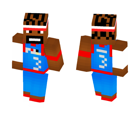 Allen Iverson [76ers Alternate] - Male Minecraft Skins - image 1