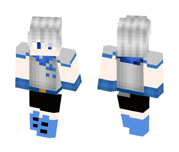 Underswap Human Sans - Male Minecraft Skins - image 1