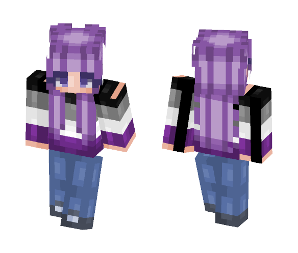 ♡ Asexual/Demisexual Pride ♡ - Female Minecraft Skins - image 1